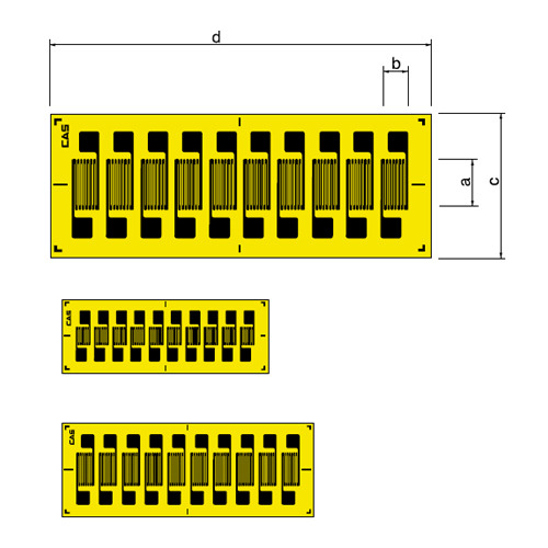 [단종] Strip Gage SH-series (EL 타입) / 5ea/1 Pack / 카스 스트레인게이지 120옴 타입