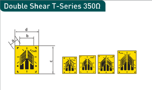 Double Shear T-series (EC Type) / 5ea/1 Pack / 카스 스트레인게이지 350옴 타입