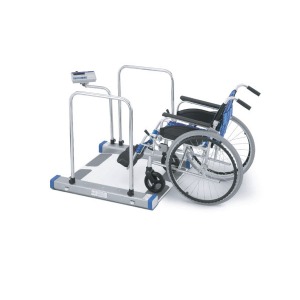 AND AD-6105NW, AD-6105NP 에이앤디 휠체어스케일 (이동계량기능, 충전배터리, 낮고 넓은 계량대)