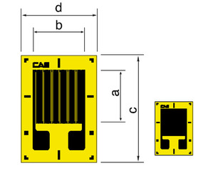 Linear 2Kohm S-series (E Type) / 10ea/1 Pack / 고저항 카스 스트레인게이지